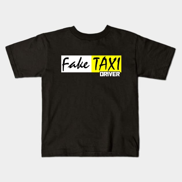 fake taxi driver Kids T-Shirt by Javacustoms